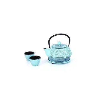 Netto Marken-Discount Teeservice aus Gusseisen hellblau 0,8L Angebot