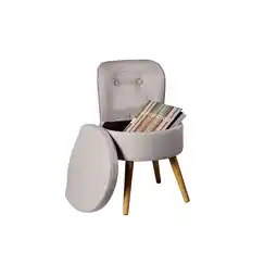 Netto Marken-Discount ECHTWERK Kleiner Sessel/Hocker VINCE - grau Angebot