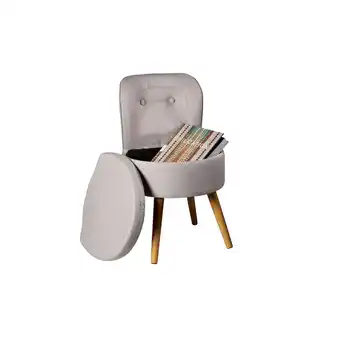 Netto Marken-Discount ECHTWERK Kleiner Sessel/Hocker VINCE - grau Angebot