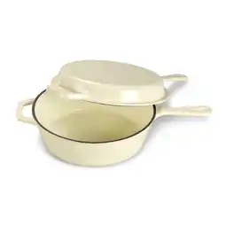 Netto Marken-Discount Topf & Pfanne aus Gusseisen, creme, 26.5 x 42 Angebot