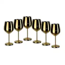 Netto Marken-Discount Echtwerk Weingläser Set 6tlg aus Edelstahl Angebot