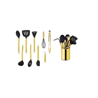 Netto Marken-Discount ECHTWERK Küchenhelfer Set 10-teilig gold Angebot