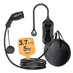 Netto Marken-Discount HANSTARS Portables EV Ladegerät Type 2 Schutzkontakt-Steckdose, 3.7 kW mit Tasche Angebot