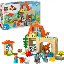 Netto Marken-Discount LEGO Konstruktionsspielzeug DUPLO Tierpflege auf dem Bauernhof Angebot