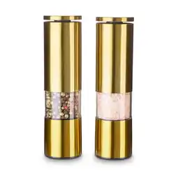 Netto Marken-Discount Salz-/ Pfeffermühlen Set aus Edelstahl - gold Angebot