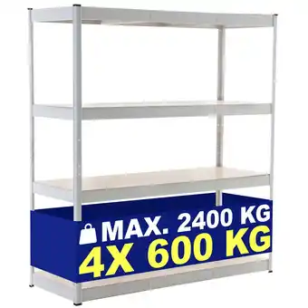 Netto Marken-Discount CLP Schwerlastregal 160X180X60 CM I Böden Bis Je 600 KG Belastbar I Metall-Steckregal Angebot