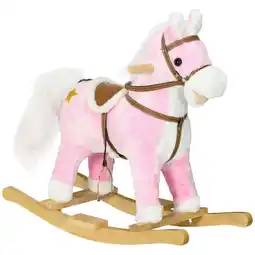 Netto Marken-Discount HOMCOM Schaukelpferd Pappelholz, Plüsch (100% Polyester) Angebot