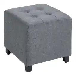 Netto Marken-Discount HOMCOM Fußhocker Leinenimitat(100% Polyester), Gummiholz, Schaumstoff Angebot