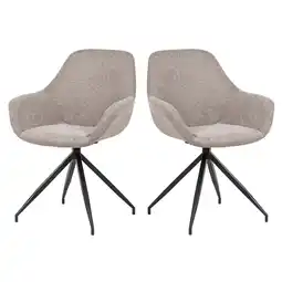 Netto Marken-Discount 2er Set Drehstuhl Hudson Esszimmerstuhl Küchenstuhl Lounge Sessel Polsterstuhl Angebot
