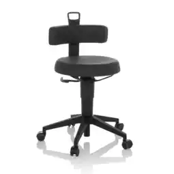 Netto Marken-Discount hjh OFFICE Drehhocker TOP WORK FLEX PU Kunstleder ohne Armlehnen Angebot
