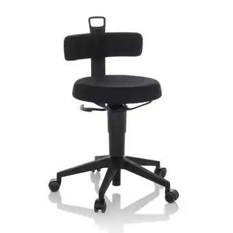 Netto Marken-Discount hjh OFFICE Drehhocker TOP WORK FLEX Stoff ohne Armlehnen Angebot
