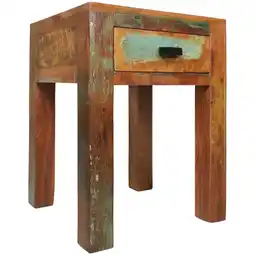 Netto Marken-Discount KADIMA DESIGN Nachttisch Diana, Shabby Chic, Mango-Holz, 40x40x55 cm - Einzigartig & Praktisch Angebot