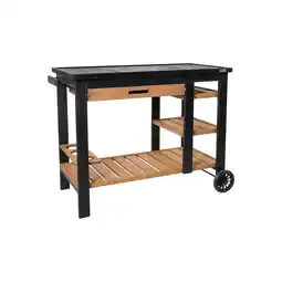 Netto Marken-Discount Grillwagen aus Holz VAGO Angebot