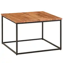 Netto Marken-Discount KADIMA DESIGN Couchtisch Industrial, Akazienholz & Eisengestell, Handgefertigt Angebot