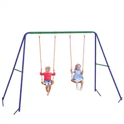 Netto Marken-Discount Outsunny Kinderschaukel Metall, Kunststoff Angebot