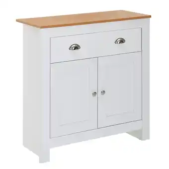 Netto Marken-Discount KADIMA DESIGN Modernes Sideboard mit 2 Schubladen, Eiche und Weiß, Melaminharzbeschichtung Angebot