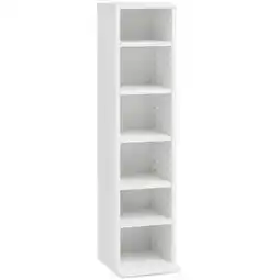 Netto Marken-Discount KADIMA DESIGN CD-Regal Holz, Modernes Standregal mit 6 Fächern für CDs und DVDs Angebot