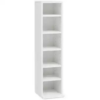 Netto Marken-Discount KADIMA DESIGN CD-Regal Holz, Modernes Standregal mit 6 Fächern für CDs und DVDs Angebot