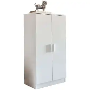 Netto Marken-Discount KADIMA DESIGN Moderner Schuhschrank für 14 Paar, kratzfeste Oberfläche, 2 Türen, 2 Schubladen Angebot