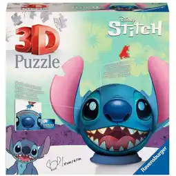 Netto Marken-Discount Ravensburger Puzzle 3D Puzzle-Ball Stitch mit Ohren Angebot