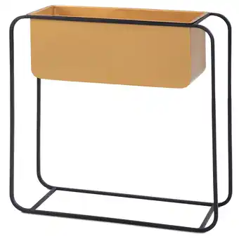 Netto Marken-Discount KADIMA DESIGN Moderner Blumenkübel 60x60x24 cm, Metall, Gold & Schwarz, Rechteckig Angebot