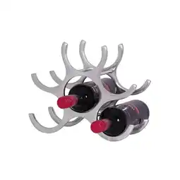 Netto Marken-Discount KADIMA DESIGN Platzsparendes Aluminium Weinregal für 6 Flaschen, 24x29x14cm, Elegantes Design Angebot