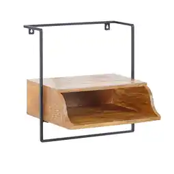 Netto Marken-Discount KADIMA DESIGN Wandkonsole, Mango-Holz, Industrial-Stil, 44x45x35cm, Boxspringbetten Angebot