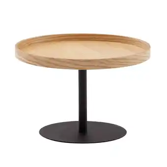 Netto Marken-Discount KADIMA DESIGN Couchtisch mit Holzmaserung und erhöhtem Rand, Metallgestell, Eichenfurnier Angebot