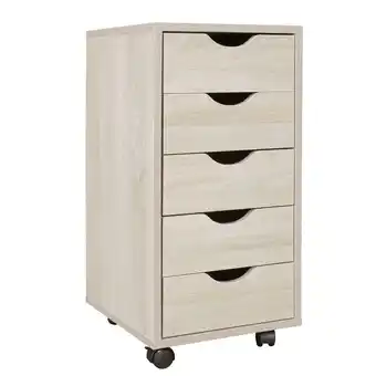 Netto Marken-Discount KADIMA DESIGN Rollcontainer, 5 Schubladen, MDF-Holz, Büro/Wohnzimmer - Stilvoller Stauraum Angebot