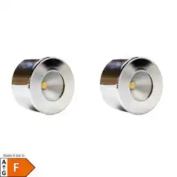 Netto Marken-Discount LED Unterbauleuchte, Mini-Star, chrom, warmweiss, 2er SET Angebot