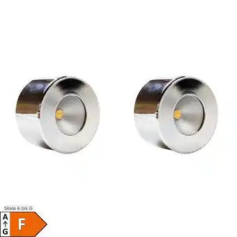 Netto Marken-Discount LED Unterbauleuchte, Mini-Star, chrom, warmweiss, 2er SET Angebot