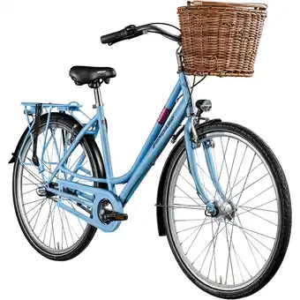 Netto Marken-Discount Zündapp C800 Damenfahrrad 28 Zoll mit Nabenschaltung 3 Gang retro Citybike 155 - 175 cm pastellblau Angebot