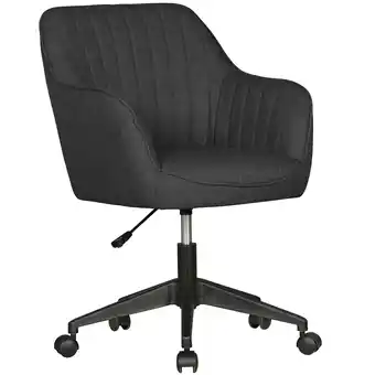 Netto Marken-Discount KADIMA DESIGN Retro Drehstuhl MARIA, Schalenform, Armlehnen, anthrazitfarbener Stoff Angebot