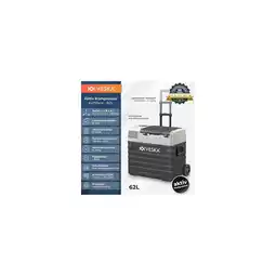 Netto Marken-Discount VESKA Kompressor Kühlbox elektrisch, Gefriertruhe mit APP-Steuerung - 62l anthrazit Angebot