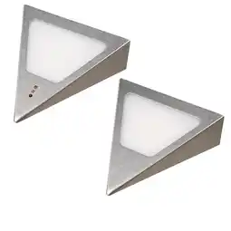 Netto Marken-Discount 2er Set Dreiecksunterbauleuchte mit integriertem Sensor warmweiss Angebot
