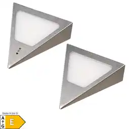 Netto Marken-Discount 2er Set Dreiecksunterbauleuchte mit integriertem Sensor warmweiss Angebot