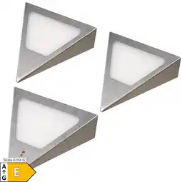 Netto Marken-Discount 3er Set Dreiecksunterbauleuchte mit integriertem Sensor warmweiss Angebot