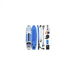 Netto Marken-Discount Stand Up Paddle Board AUKAI Pro mit Kajak-Sitz blau Angebot