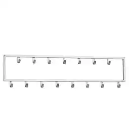 Netto Marken-Discount KADIMA DESIGN Wandgarderobe, Stilvoller Kleiderschrank mit 15 Haken, Handgefertigter Stahl Angebot