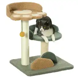 Netto Marken-Discount PawHut Kratzbaum Spanplatte, Samt (100% Polyester), Sisal Angebot
