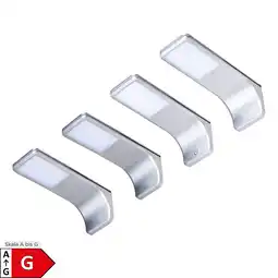 Netto Marken-Discount LED Unterbauleuchte, silber-grau, warmweiss, 4er SET Angebot