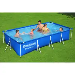 Netto Marken-Discount Steel Pro Frame Pool, eckig, ohne Pumpe 400 x 211 x 81 cm Angebot