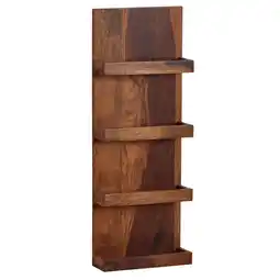 Netto Marken-Discount KADIMA DESIGN Sheesham Massivholz Wandregal, Nachhaltiges, handgefertigtes Regal Angebot