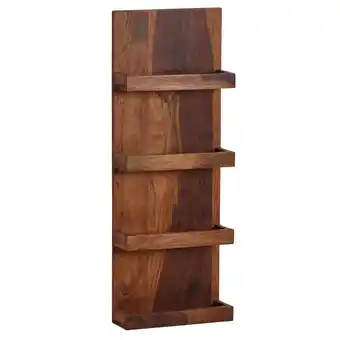 Netto Marken-Discount KADIMA DESIGN Sheesham Massivholz Wandregal, Nachhaltiges, handgefertigtes Regal Angebot