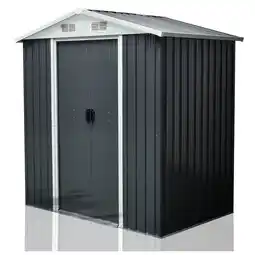 Netto Marken-Discount Geräteschuppen mit Doppelschiebetür und Belüftung aus Metall Gerätehaus SAFE L Angebot