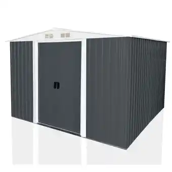 Netto Marken-Discount Geräteschuppen mit Doppelschiebetür und Belüftung aus Metall Gerätehaus SAFE XL Angebot