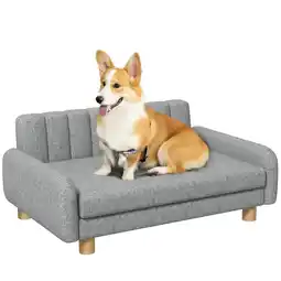 Netto Marken-Discount PawHut Hundebett Kiefernholz, Leinenimitat, Schaumstoff Angebot
