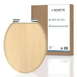 Netto Marken-Discount SCHÜTTE MDF WC-Sitz NATURAL WOOD, mit Absenkautomatik Angebot