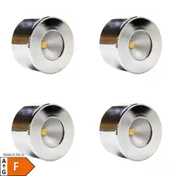 Netto Marken-Discount LED Unterbauleuchte, Mini-Star, chrom, warmweiss, 4er SET Angebot