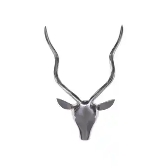 Netto Marken-Discount KADIMA DESIGN Aluminium Hirschgeweih Wanddekoration, 33x54x4cm, Modern und Elegant, Handgefertigt Angebot